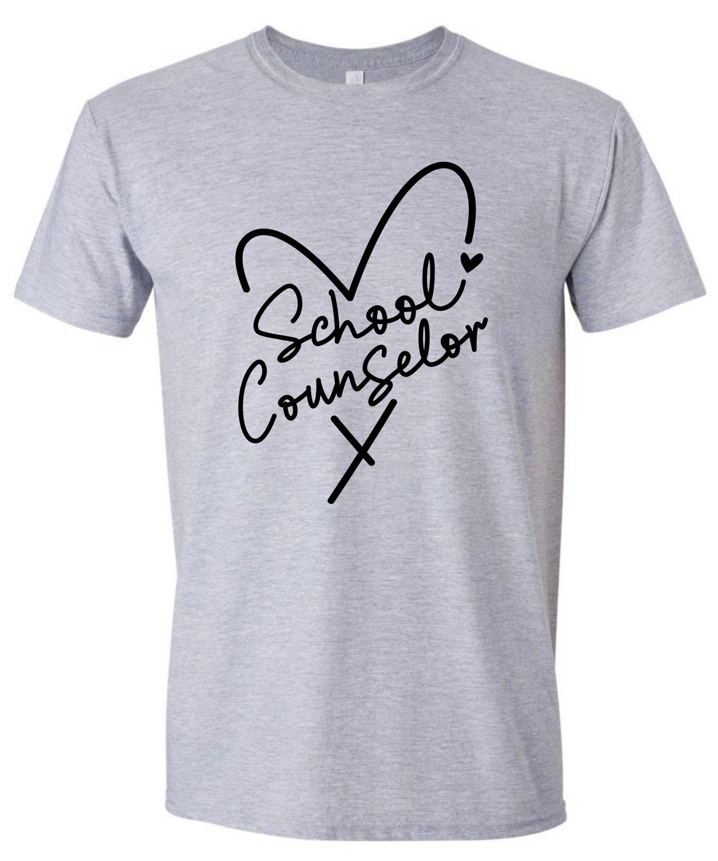 School Counselor Heart Tshirt