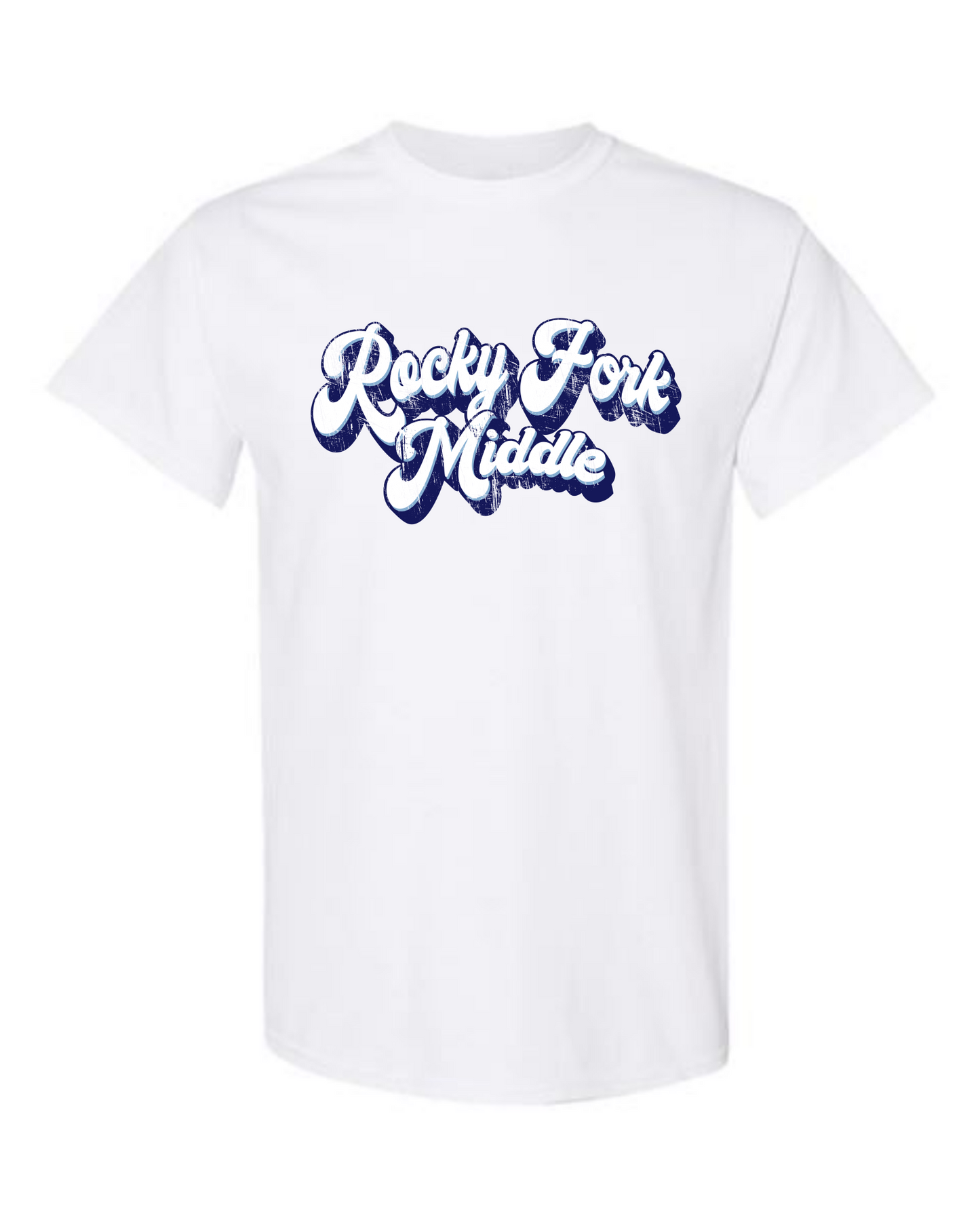 Rocky Fork Middle Distressed Retro Tshirt