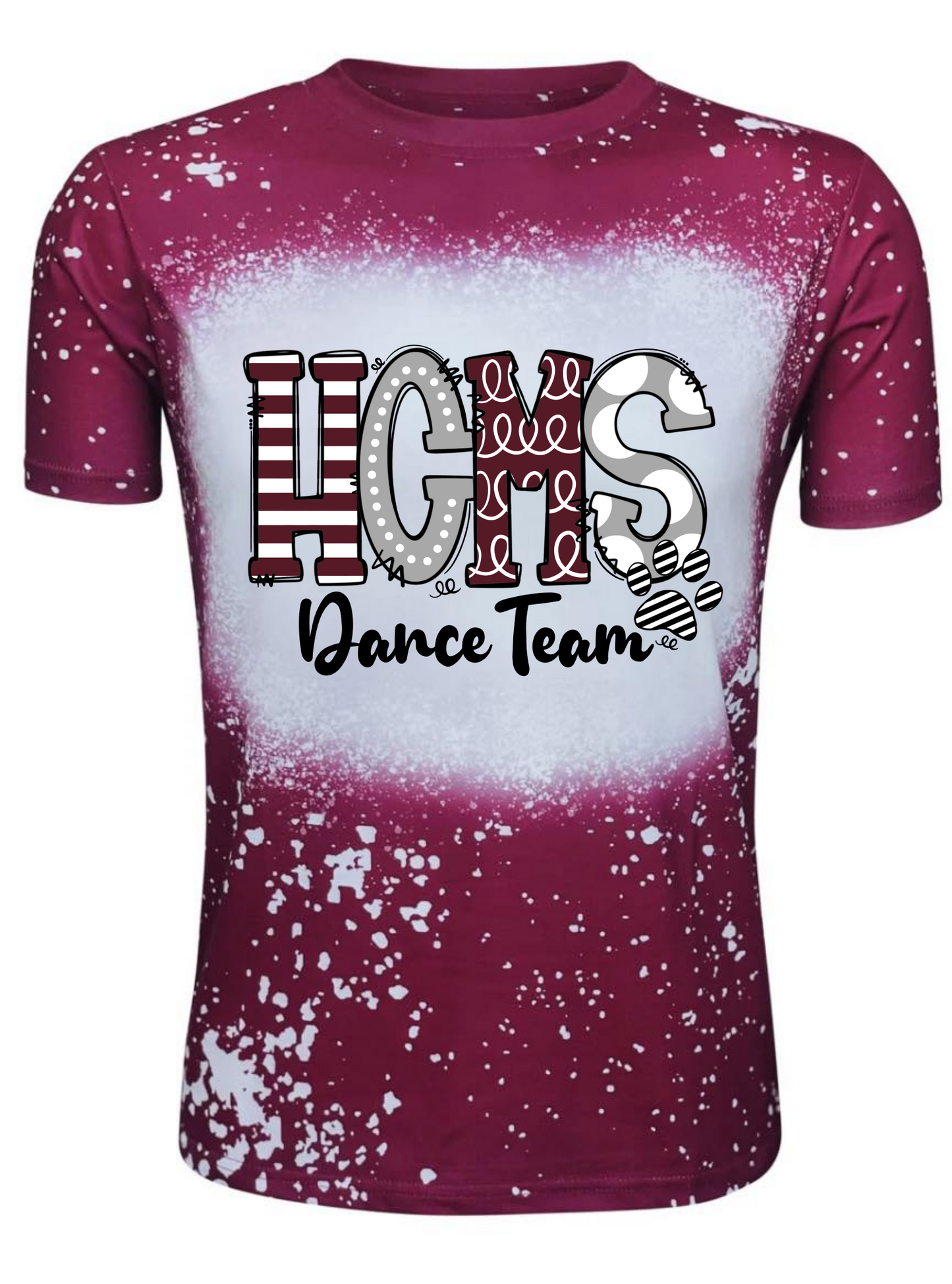 **LIMITED EDITION** Maroon Bleached Tshirt