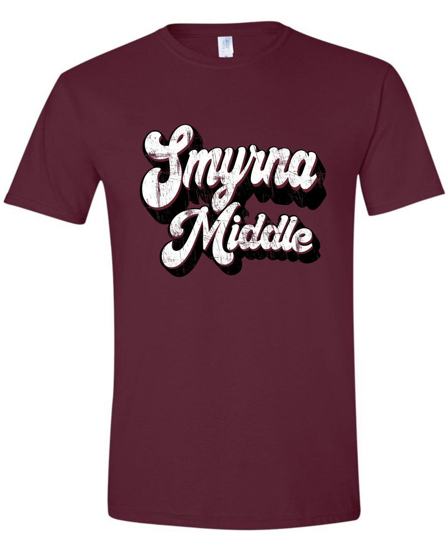 Smyrna Middle Distressed Retro Tshirt