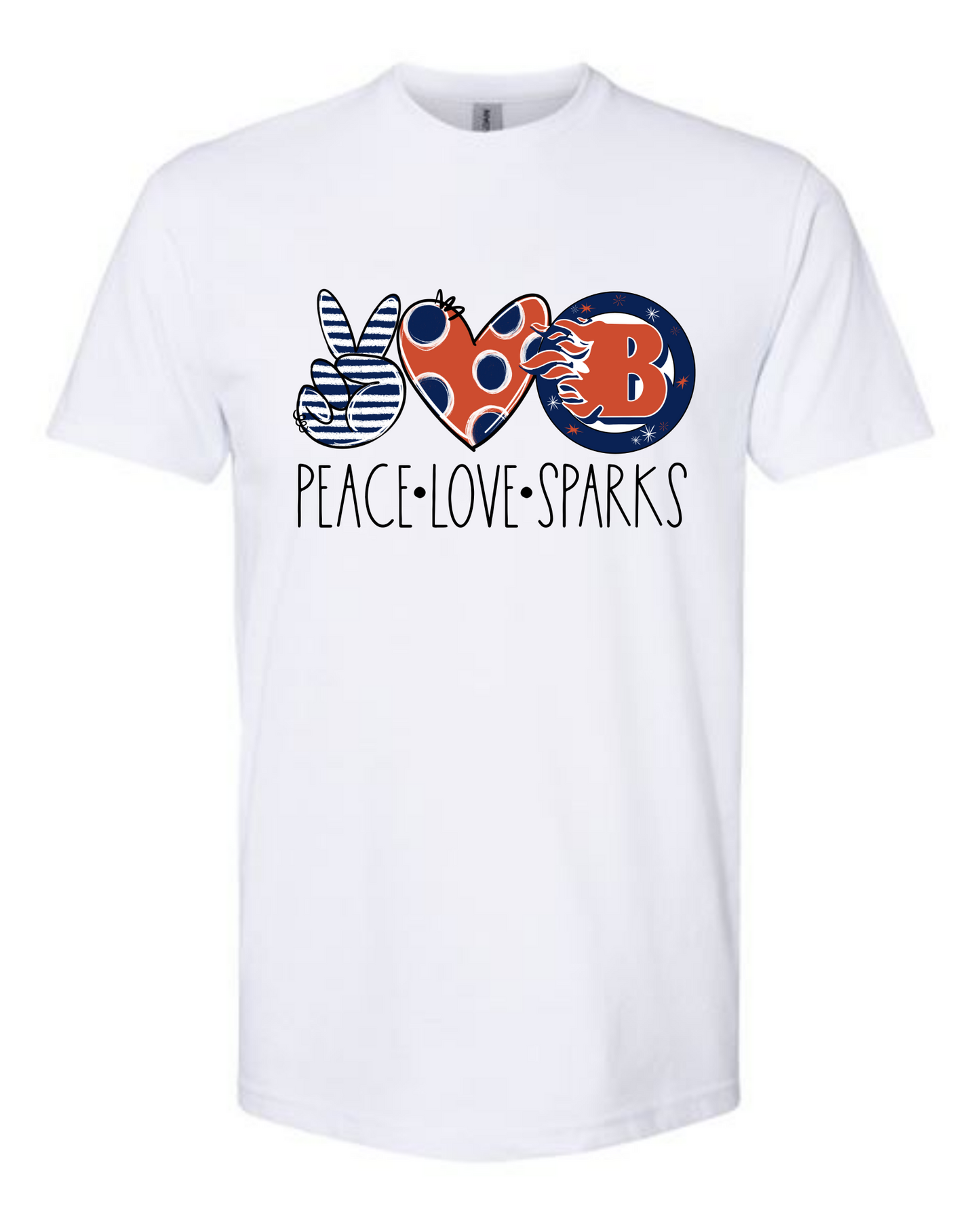 Peace Love Sparks Tshirt