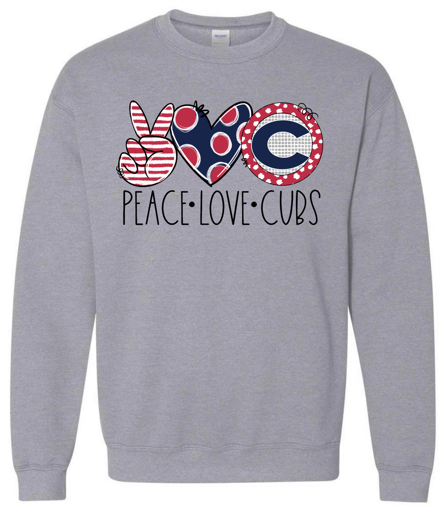 Peace Love Cubs Sweatshirt
