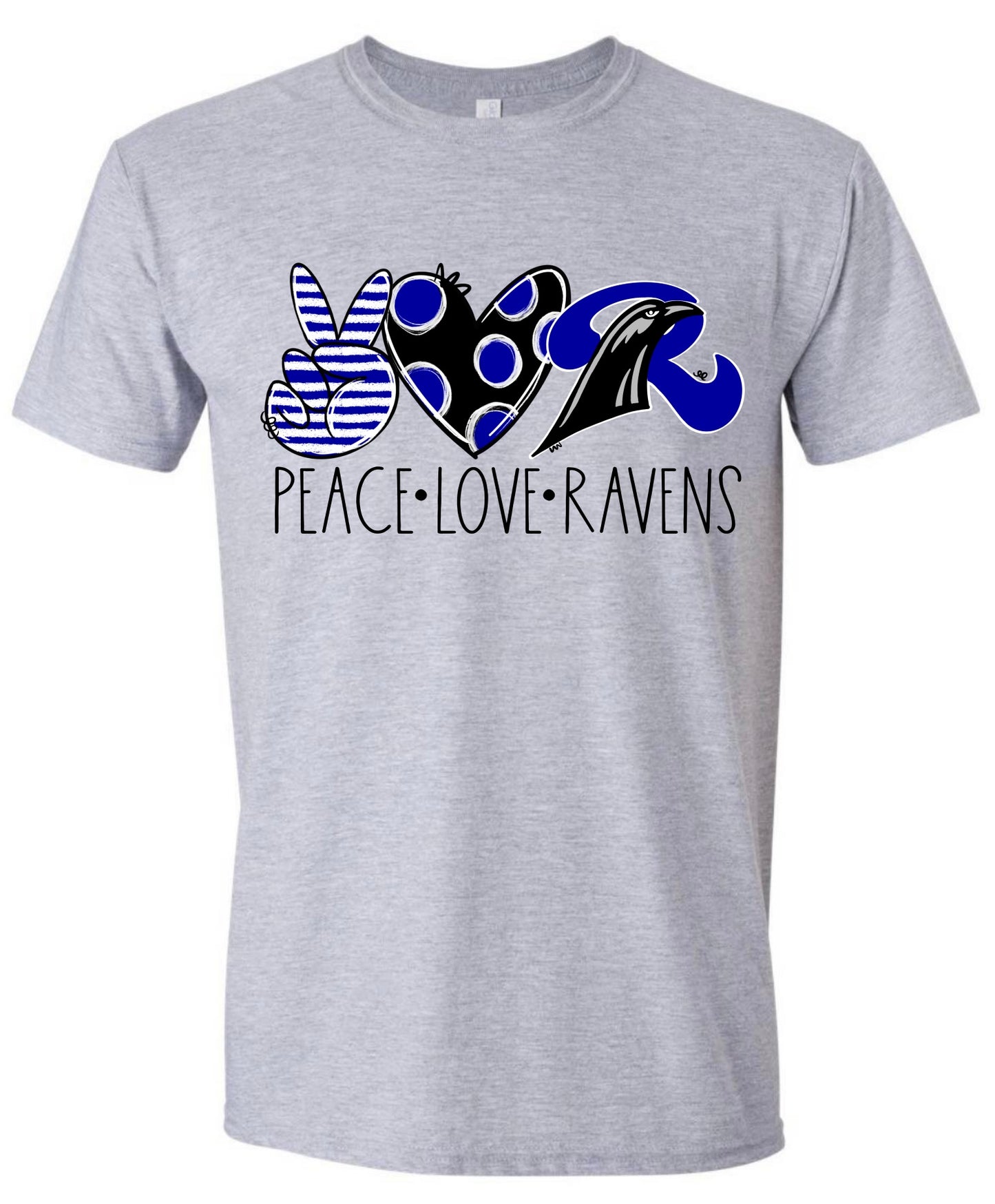 Peace Love Ravens Tshirt