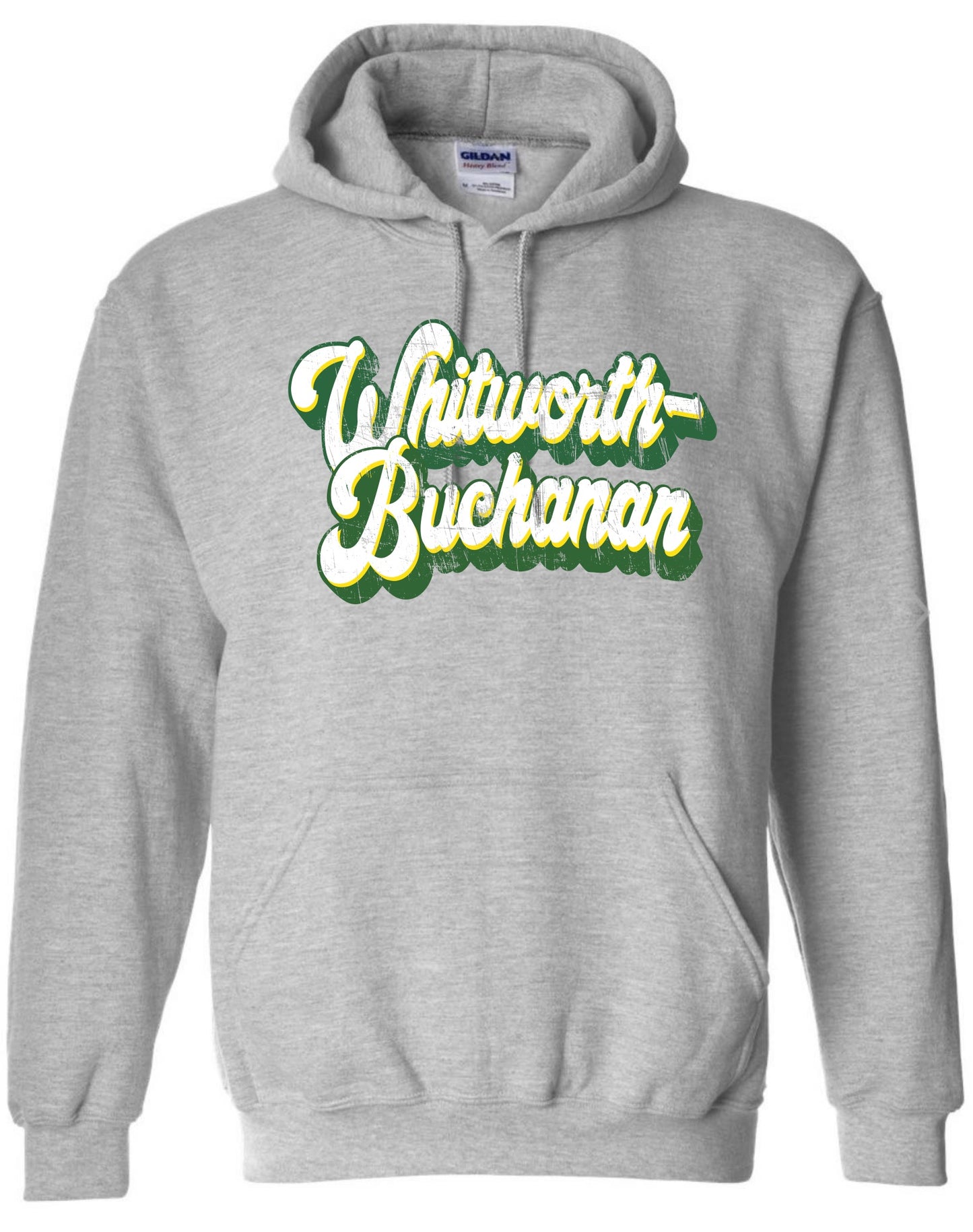 Whitworth-Buchanan Distressed Retro Hoodie