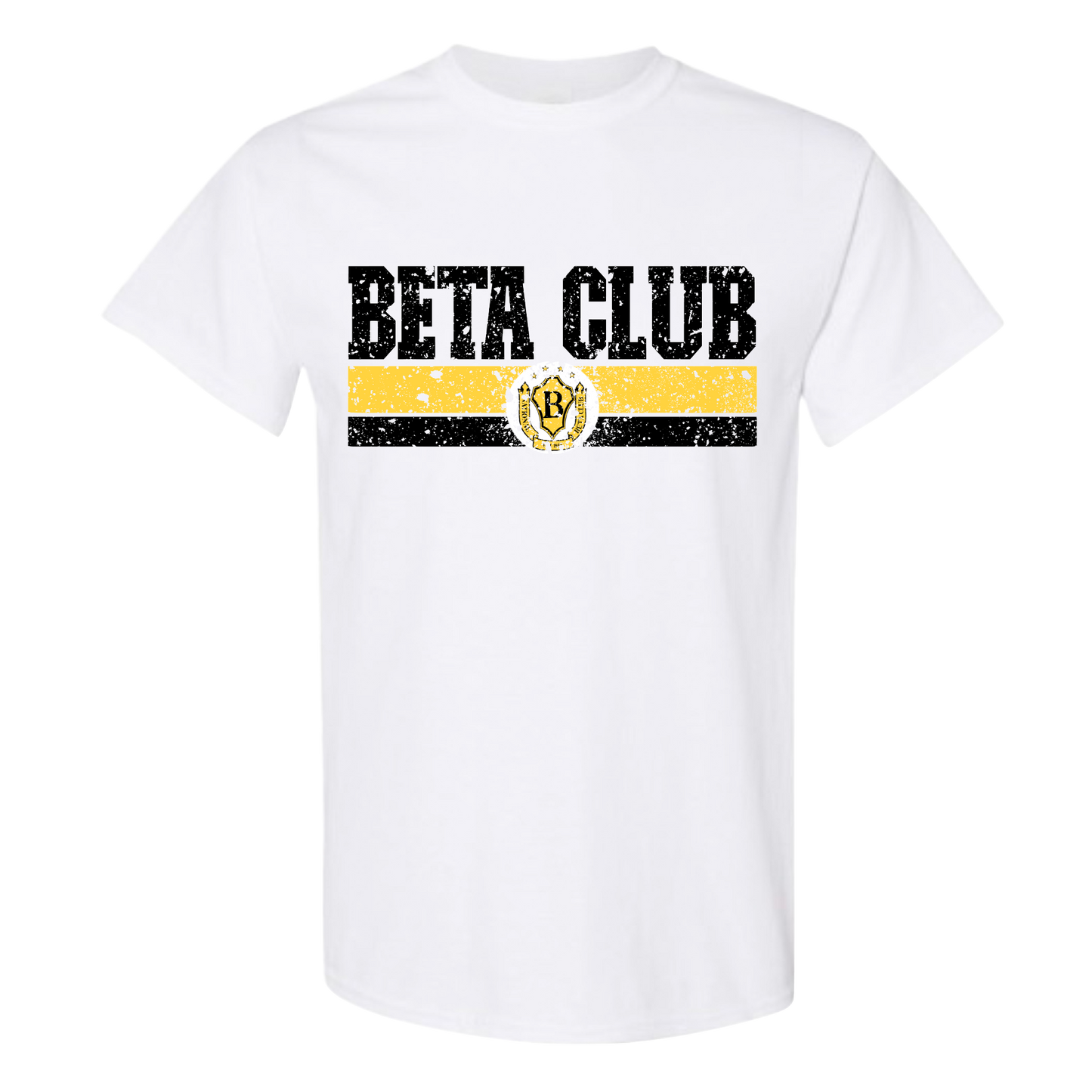 Distressed Varsity Lines Beta Club Tshirt
