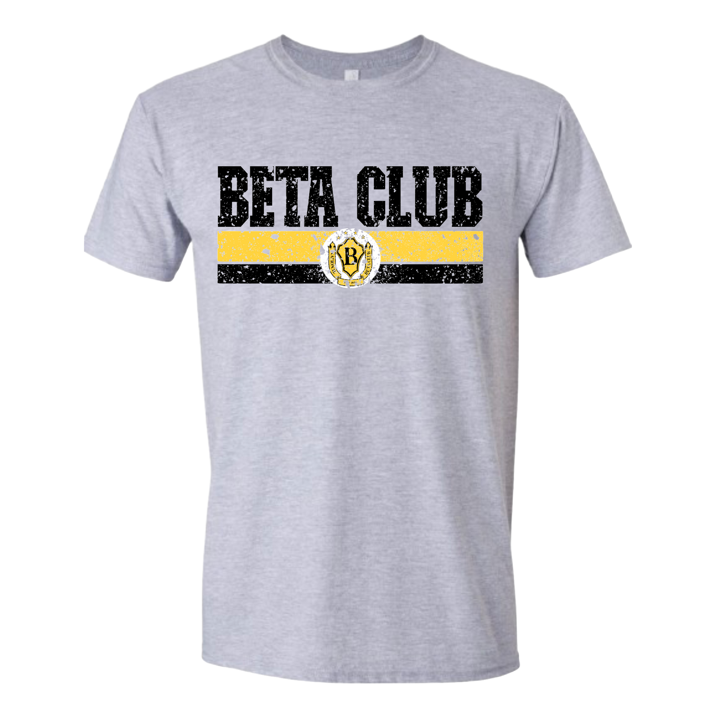 Distressed Varsity Lines Beta Club Tshirt