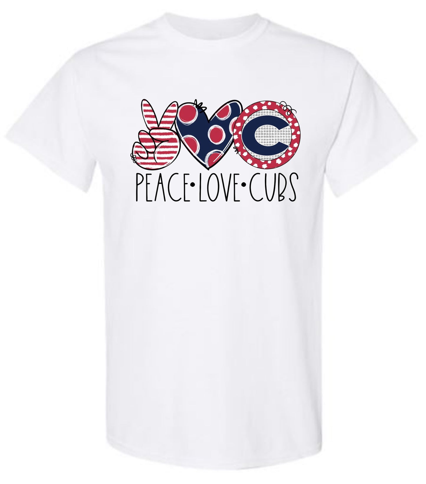 Peace Love Cubs Tshirt