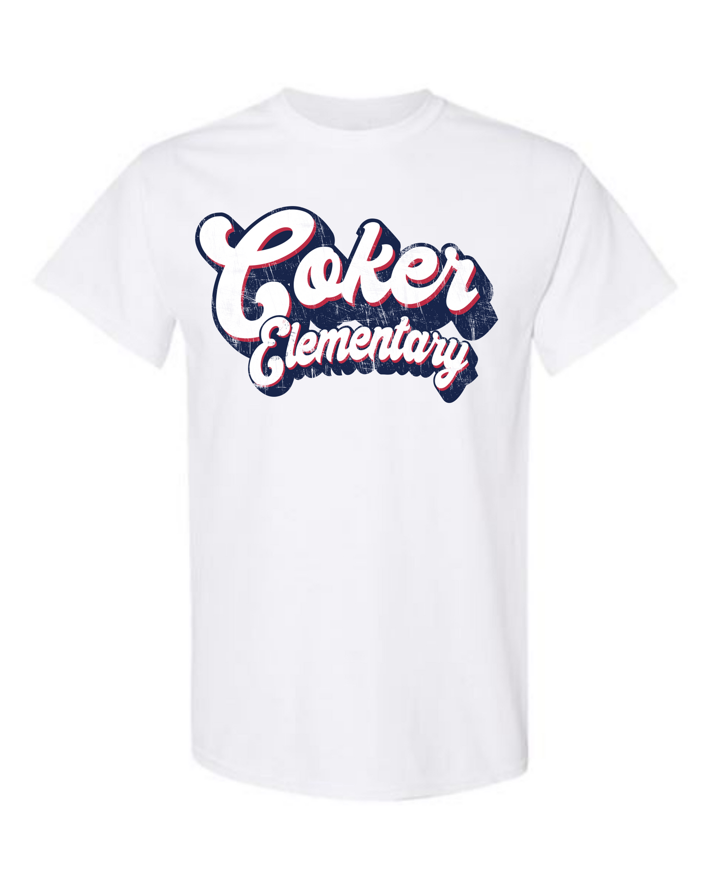 Distressed Retro Coker Elementary Tshirt