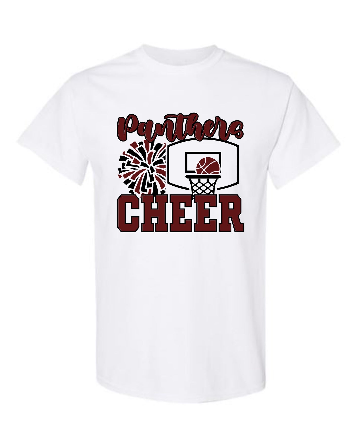Panthers Basketball Cheer Tshirt