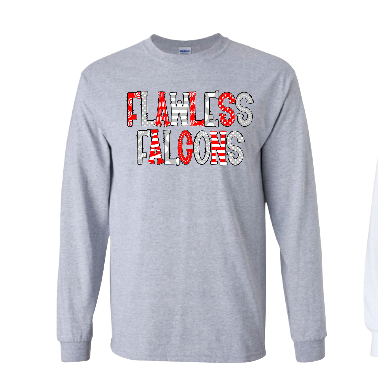 Flawless Falcons Doodle Longsleeve Tshirt