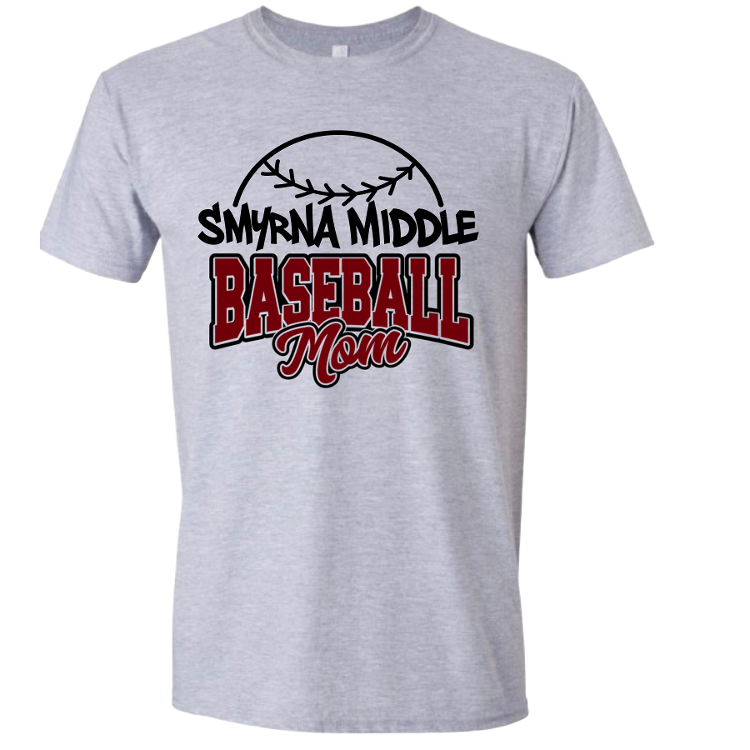 Smyrna Middle Baseball Mom Tshirt
