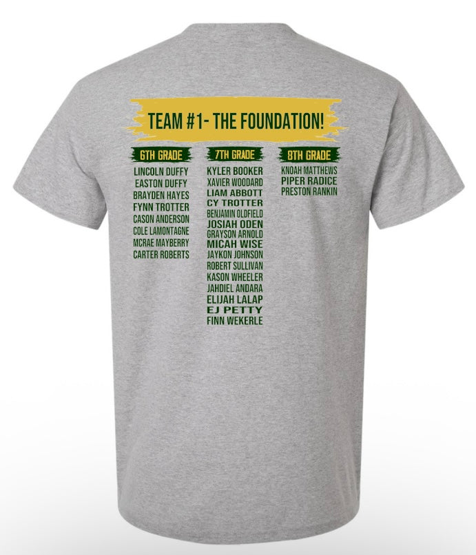 **LIMITED EDITION** PHMS Baseball Roster Tshirt