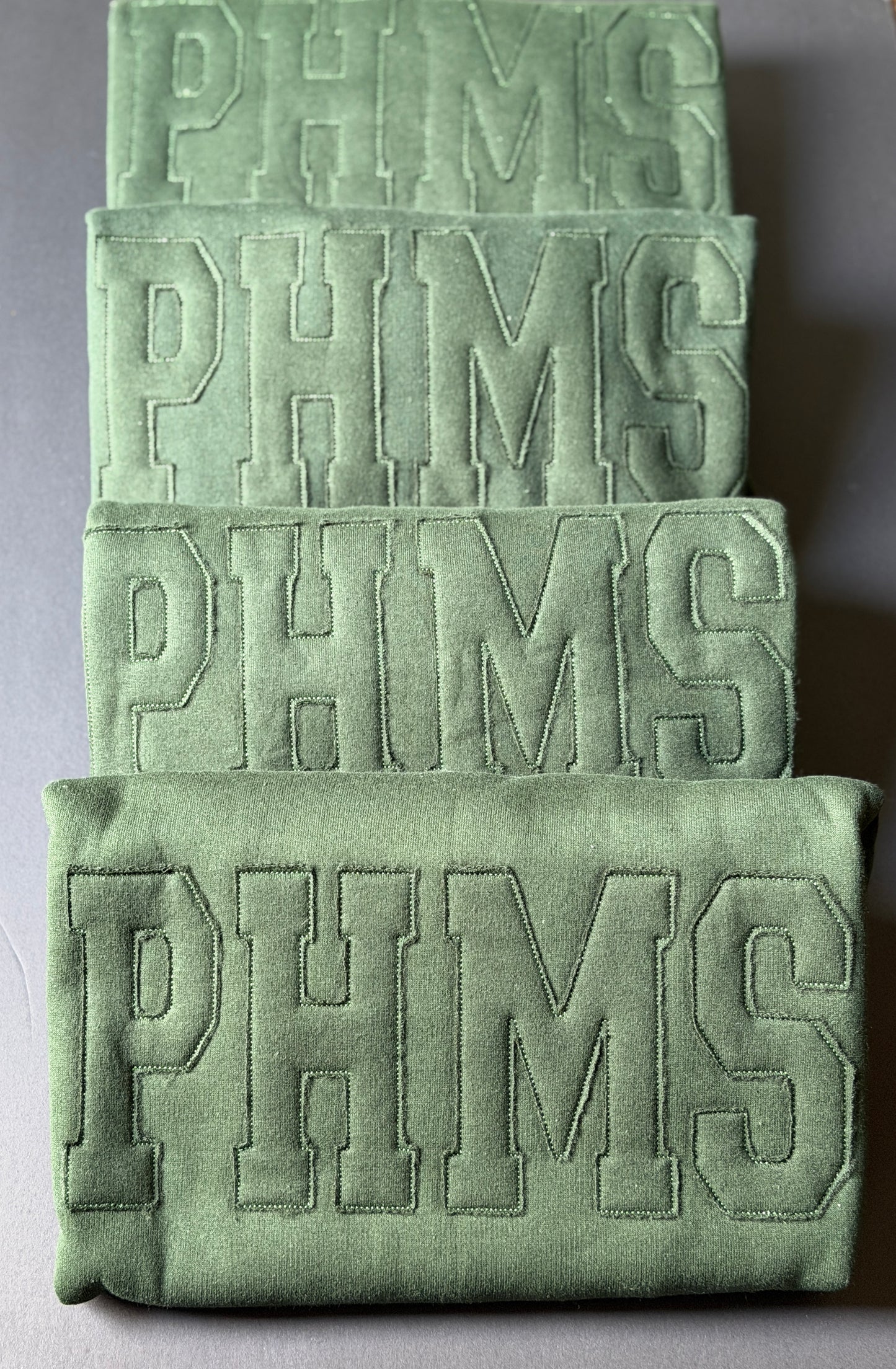 **LIMITED EDITION** PHMS Raggy Edge Appliqué Sweatshirt