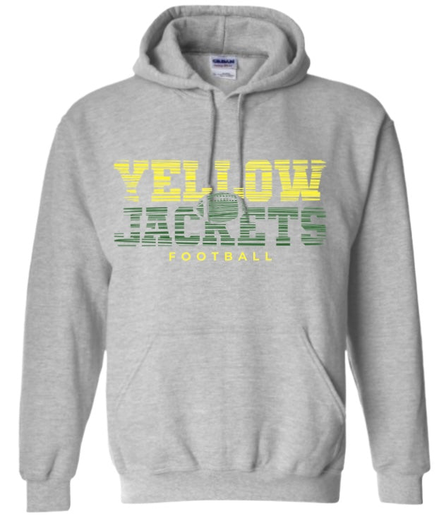 Yellow Jackets Sliced Football Hoodie
