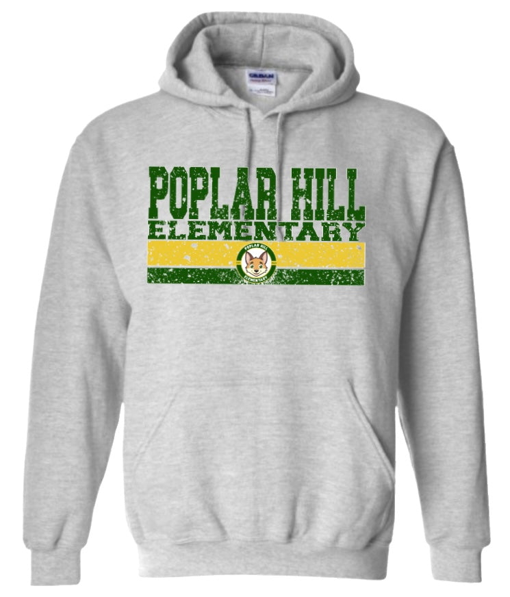 Poplar Hill Elementary Logo Varsity Hoodie