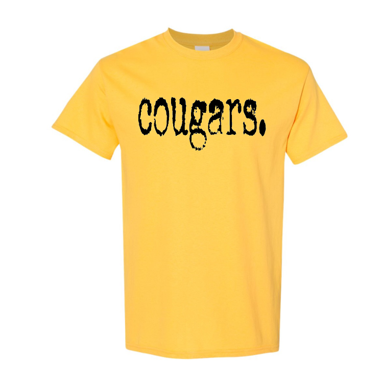 Cougars Typography Tshirt
