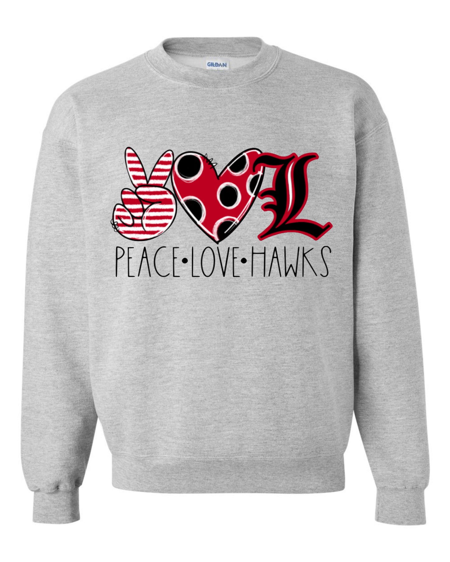 Peace Love Hawks Sweatshirt