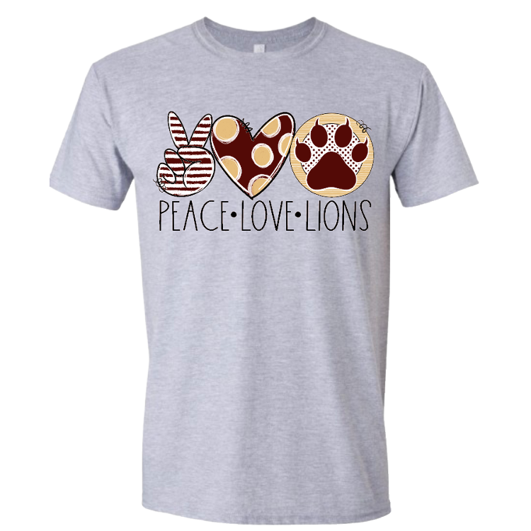Peace Love Lions Tshirt
