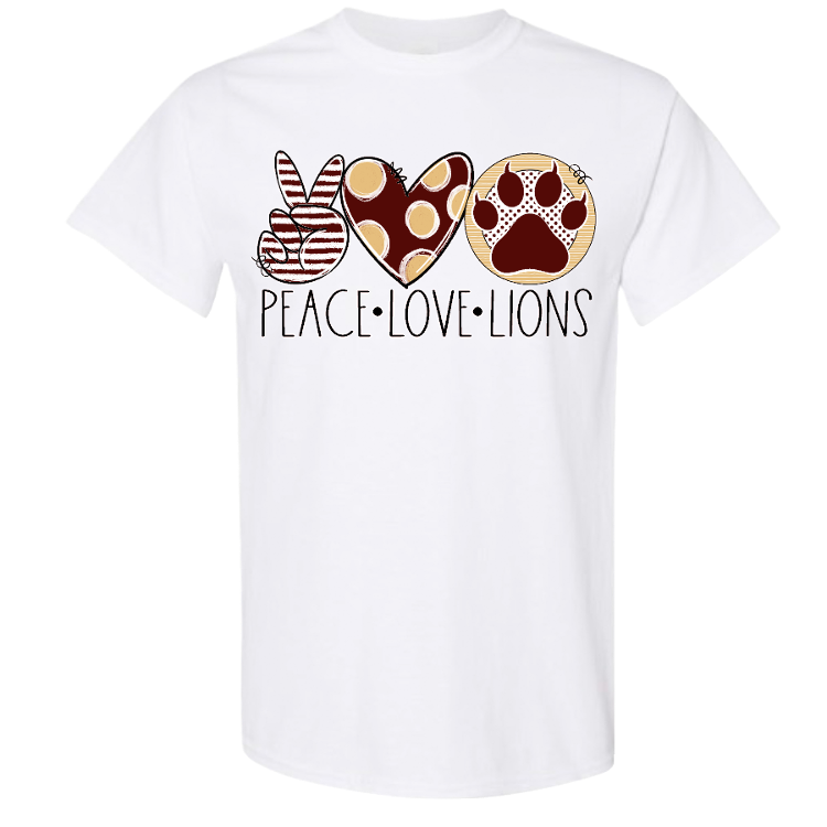 Peace Love Lions Tshirt