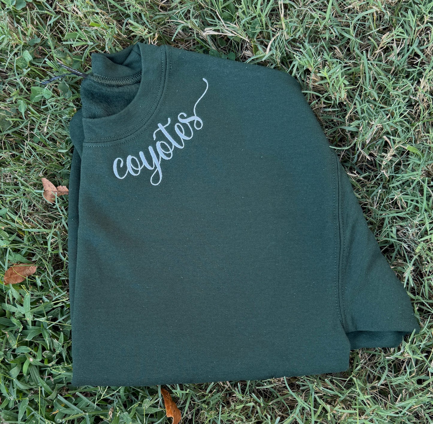 **LIMITED EDITION** Coyotes Embroidered Neckline Sweatshirt