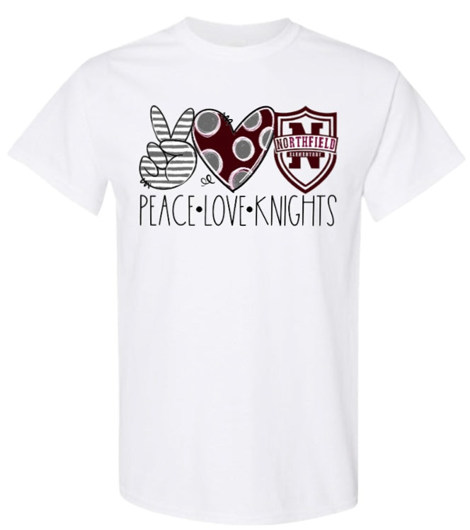 Peace Love Knights Tshirt