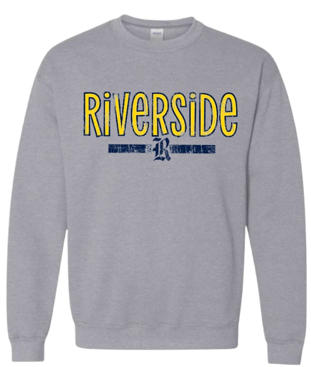 Distressed Riverside Logo Sweatshirt