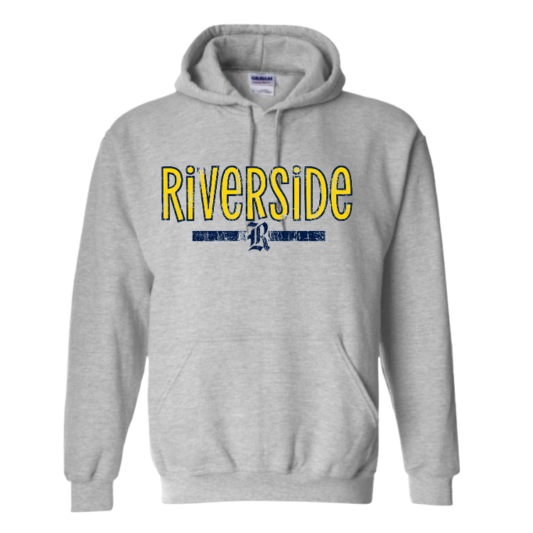Riverside Logo Distressed Hoodie