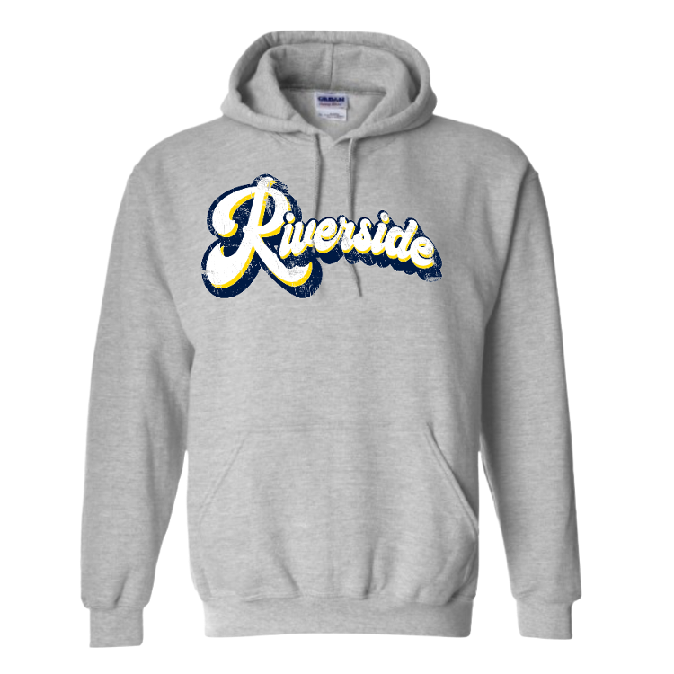 Riverside Retro Distressed Hoodie