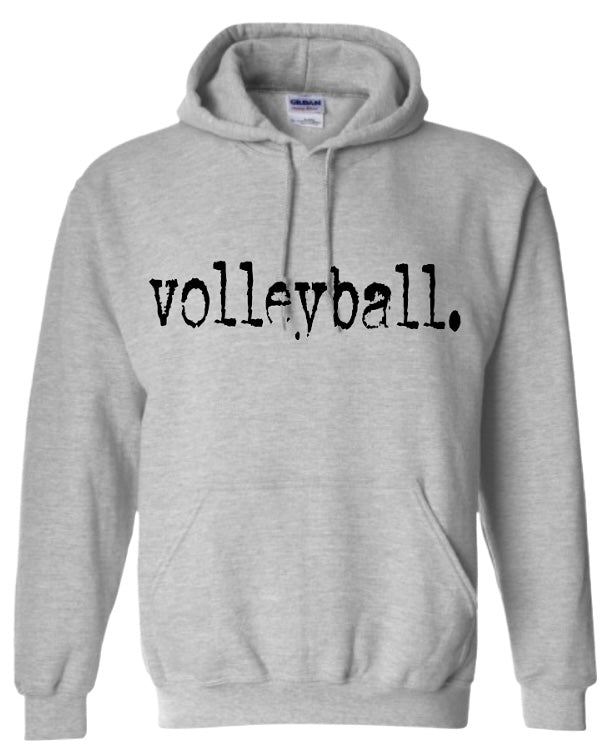 Volleyball Typography Hoodie