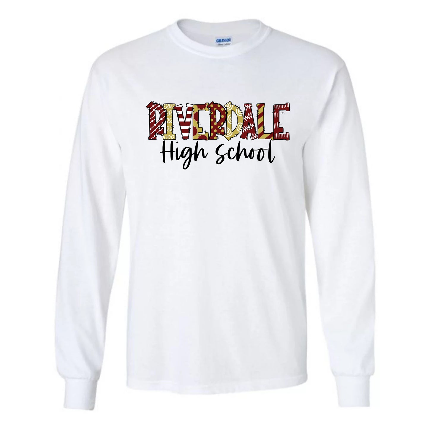 Riverdale Doodle Design Long Sleeve Tshirt