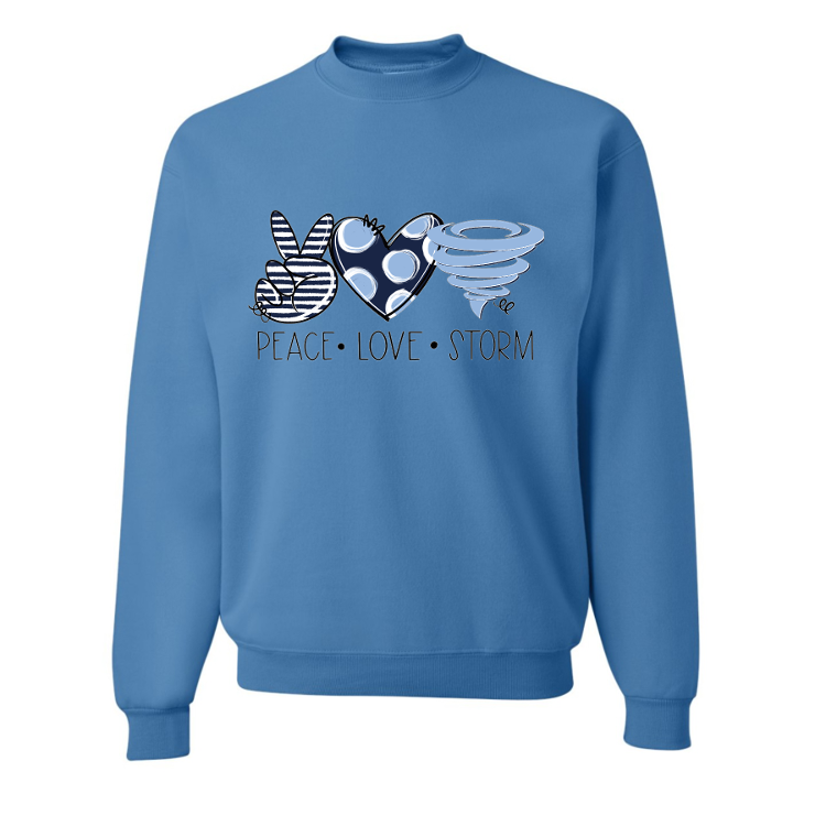 Peace Love Storm Sweatshirt