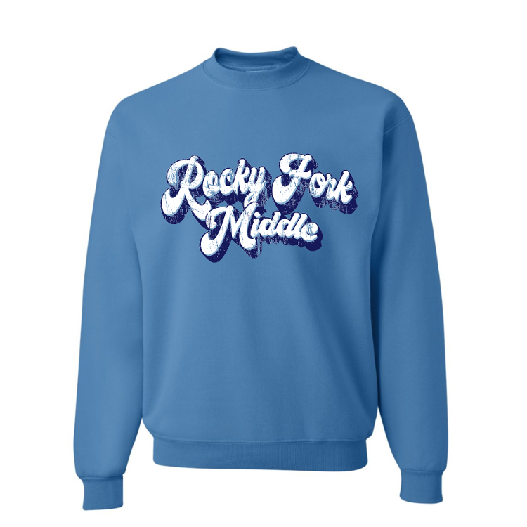 Rocky Fork Middle Distressed Retro Sweatshirt
