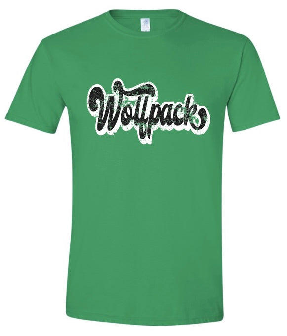Wolfpack Retro Distressed Tshirt