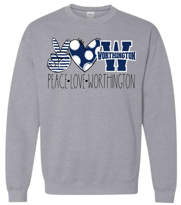 Peace Love Worthington Sweatshirt