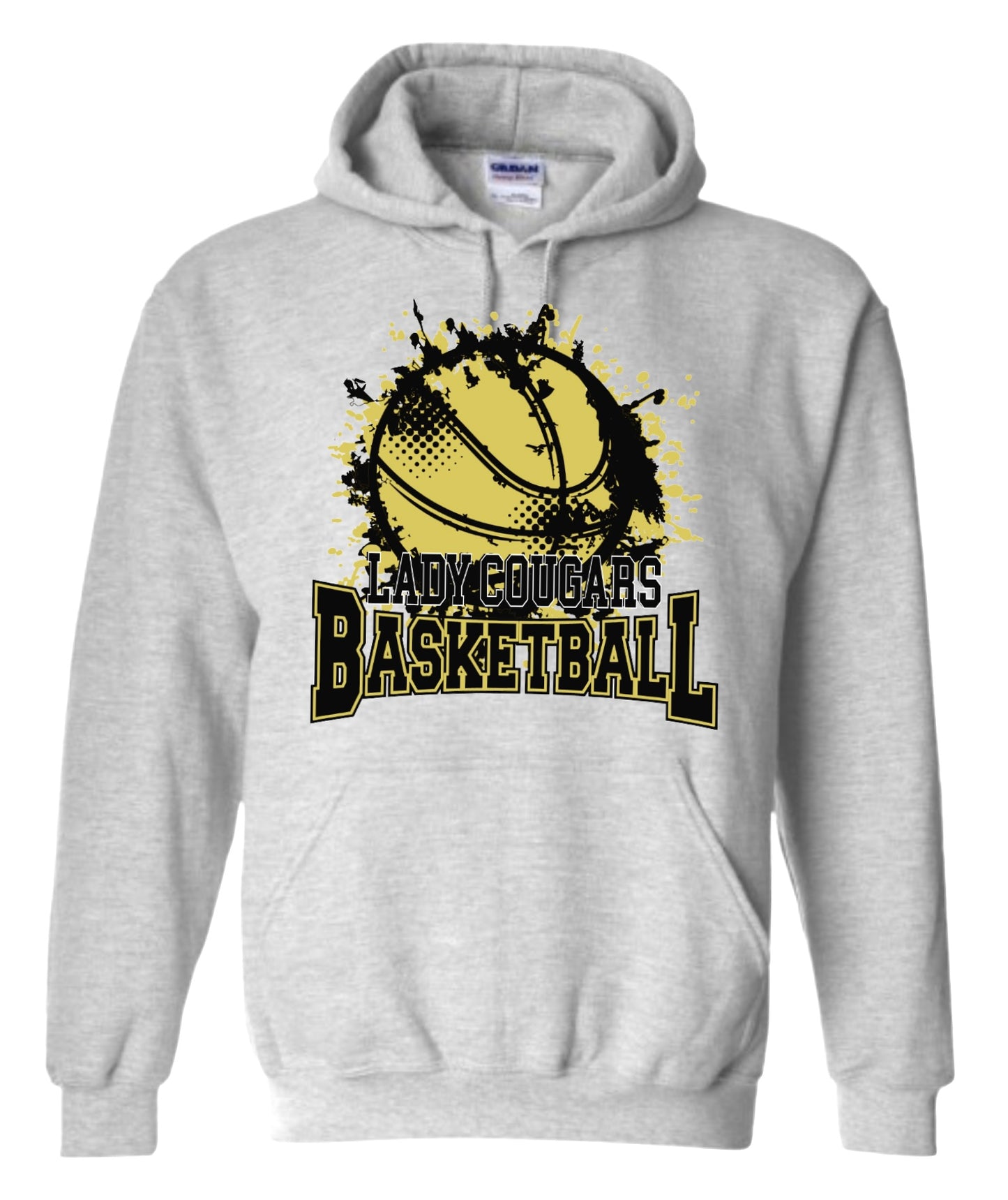 Lady Cougars Basketball Old Gold Hoodie