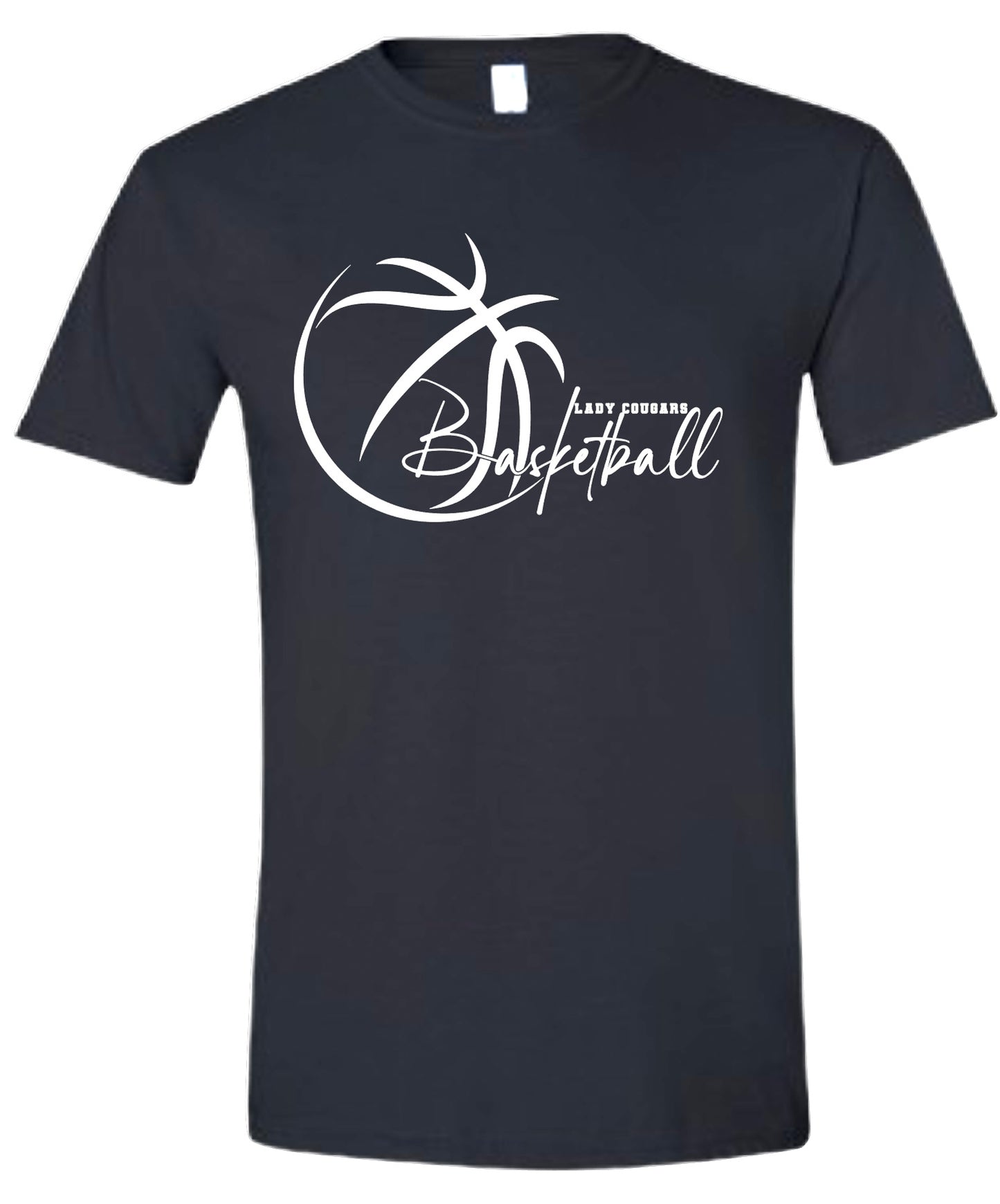 Lady Cougars Abstract Basketball Tshirt