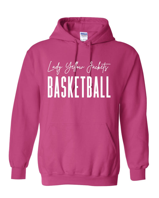 Lady Yellow Jackets Pink Hoodie