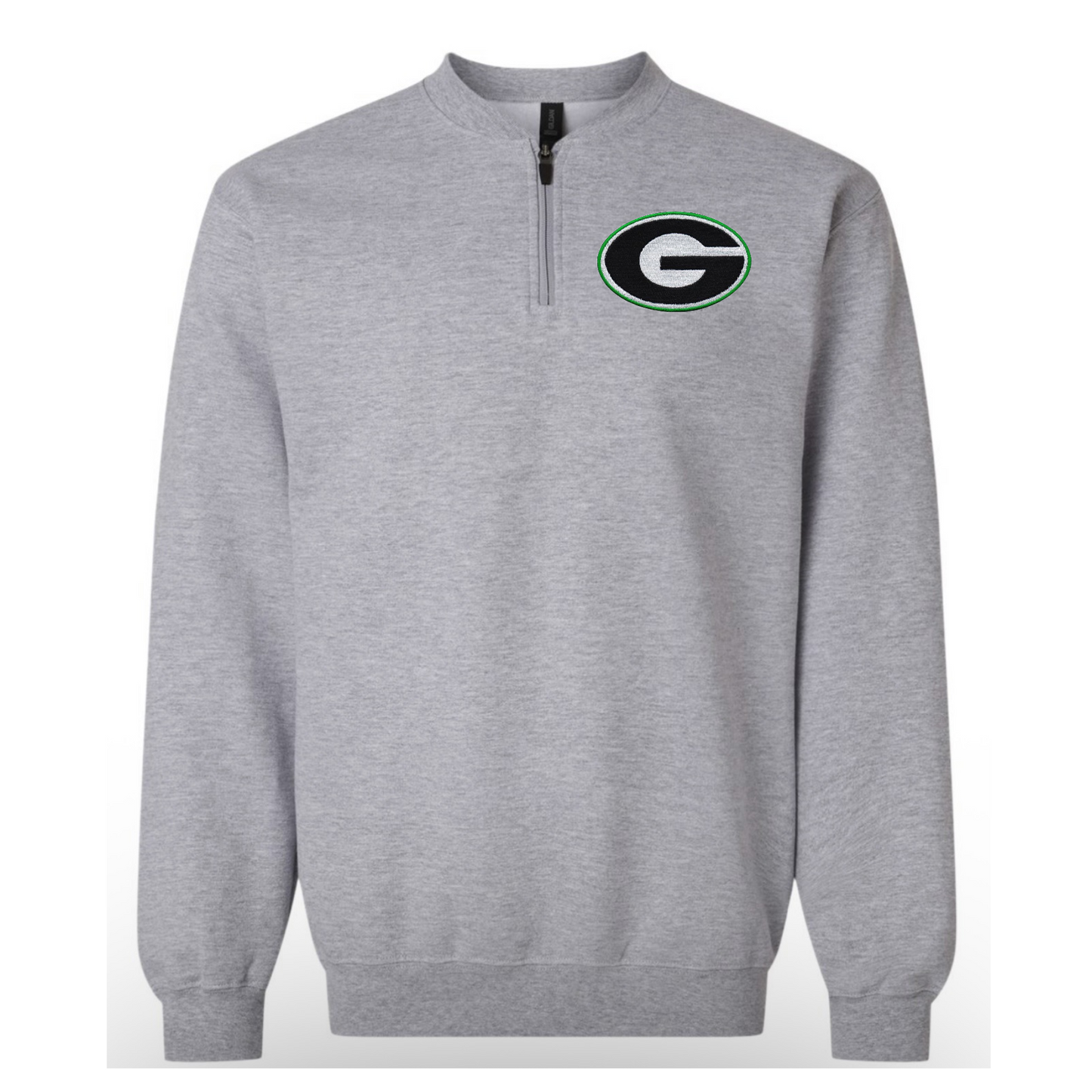 Logo G Quarter Zip Crew Neck