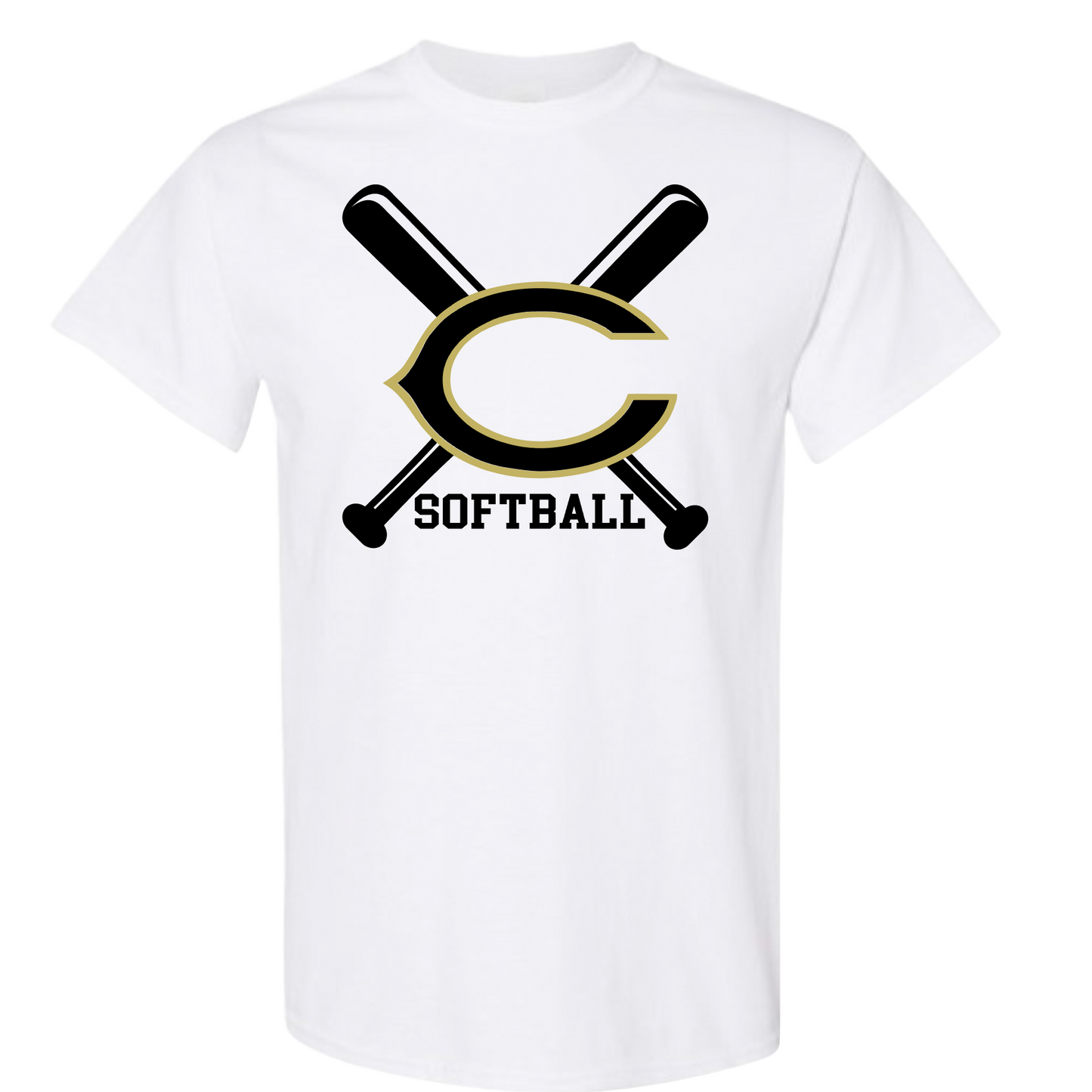 Logo C Double Bat Softball short sleeve tshirt