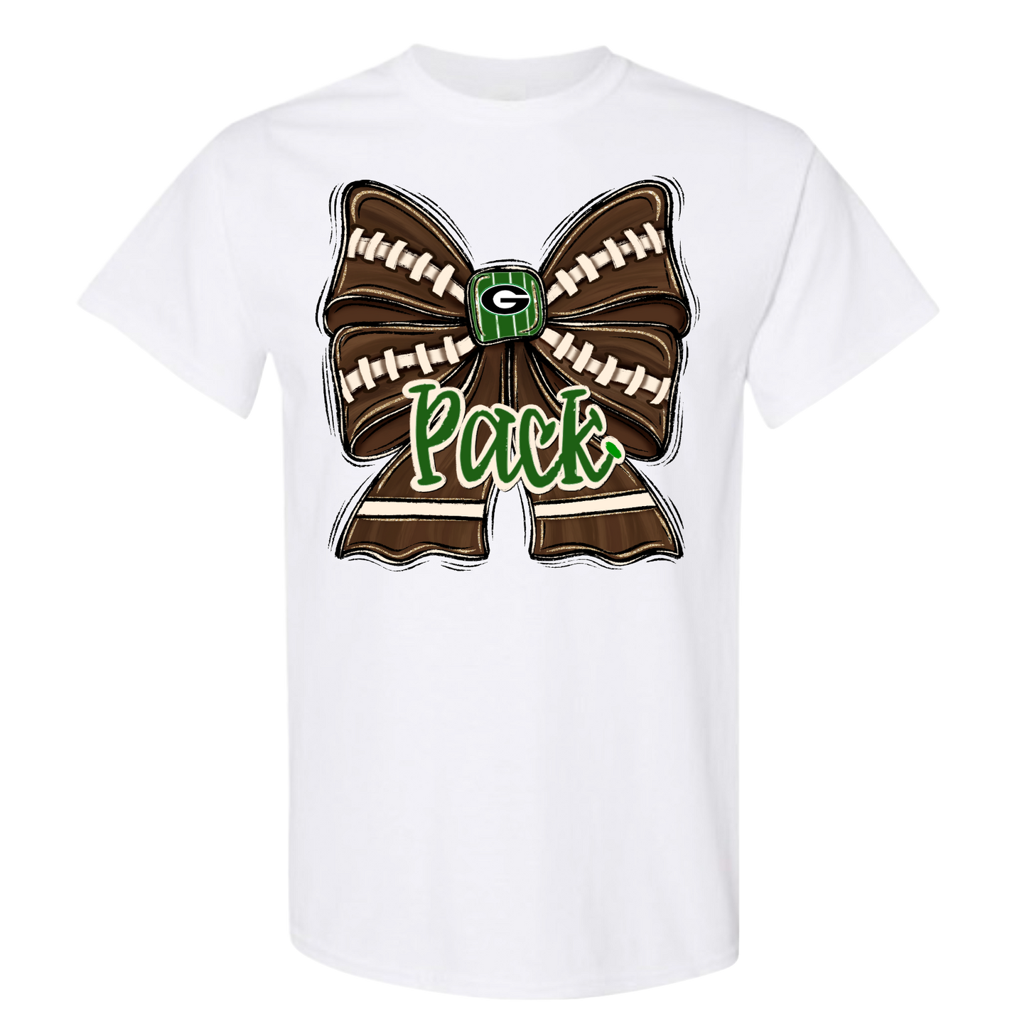 PACK Football Bow Tshirt
