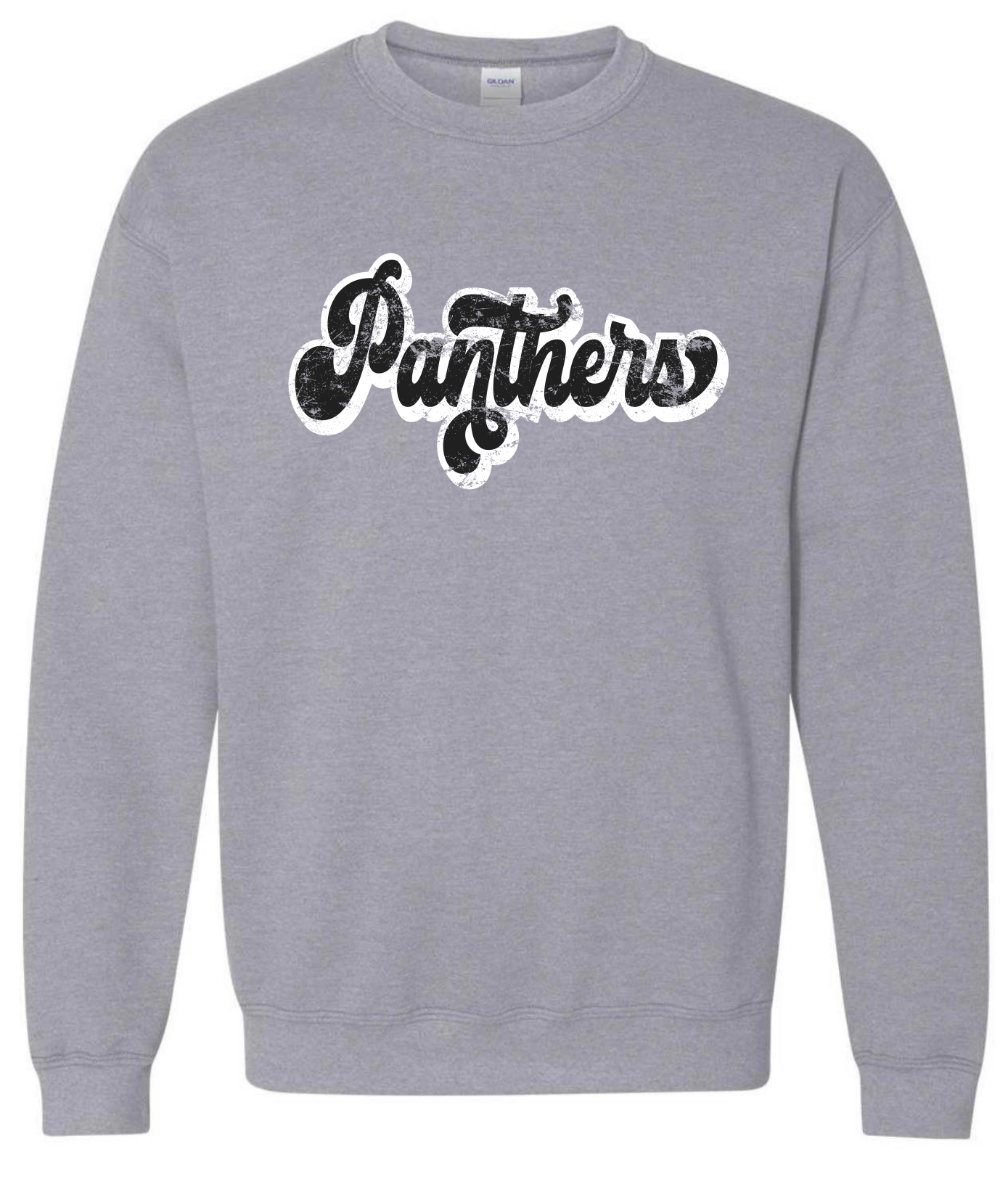 Distressed Panthers Flair Sweatshirt