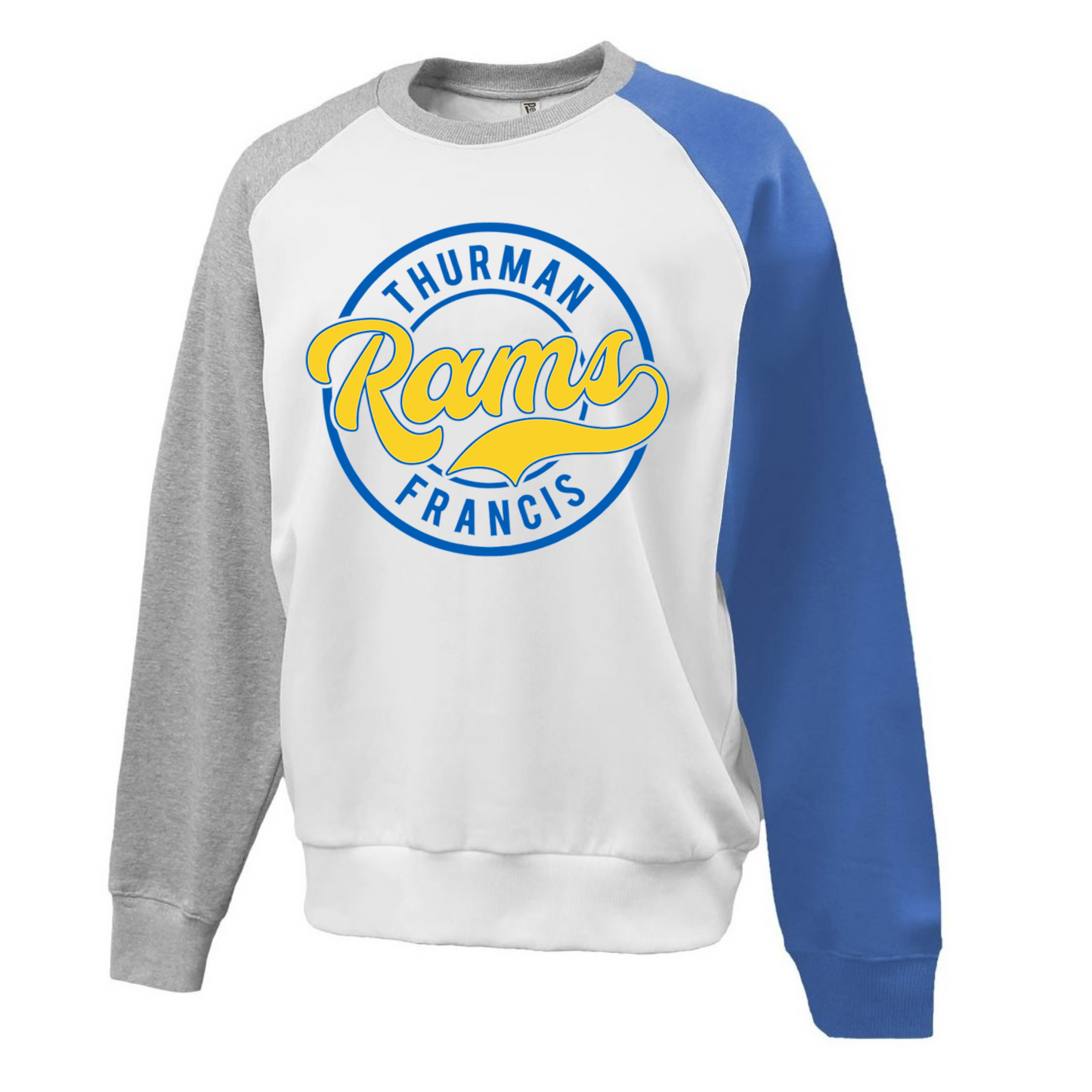 Rams Circle Colorblock Sweatshirt