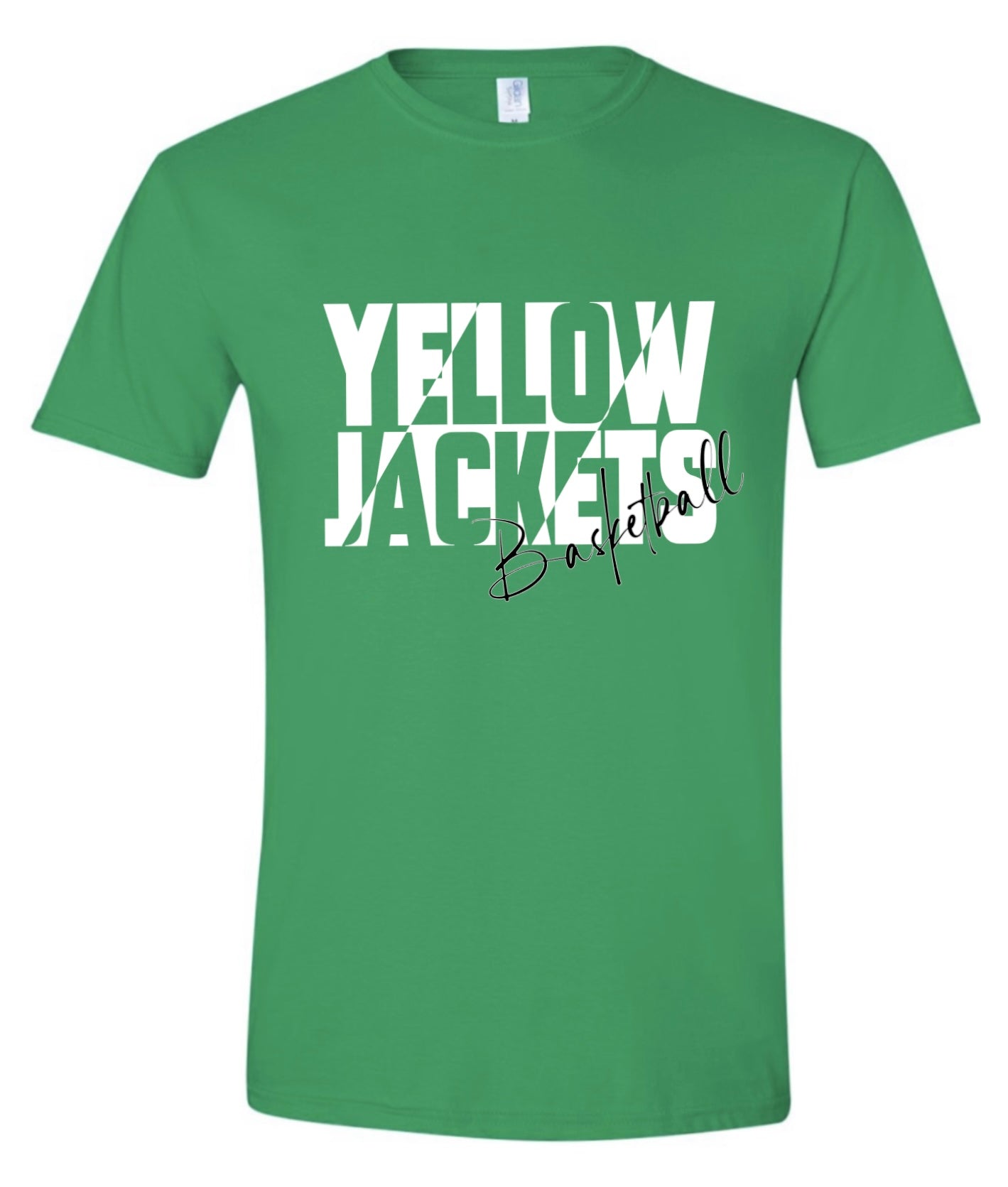 Yellow Jackets Basketball Block Tshirt