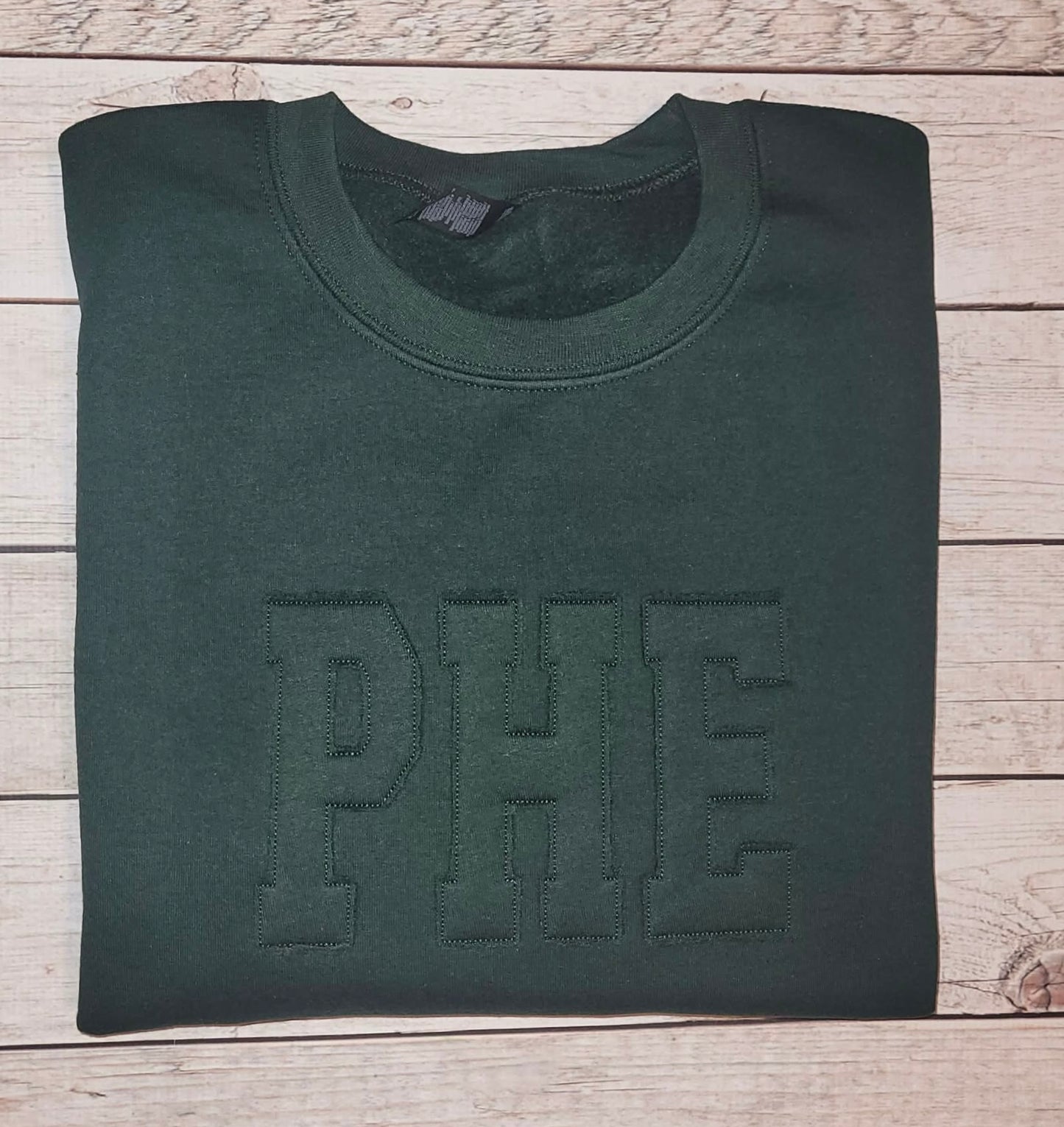 PHE Raggy Edge Appliqué Sweatshirt