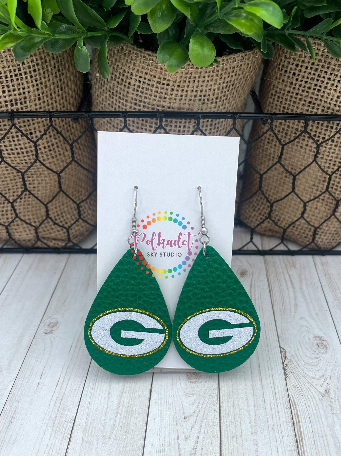 Logo G Drop Earrings