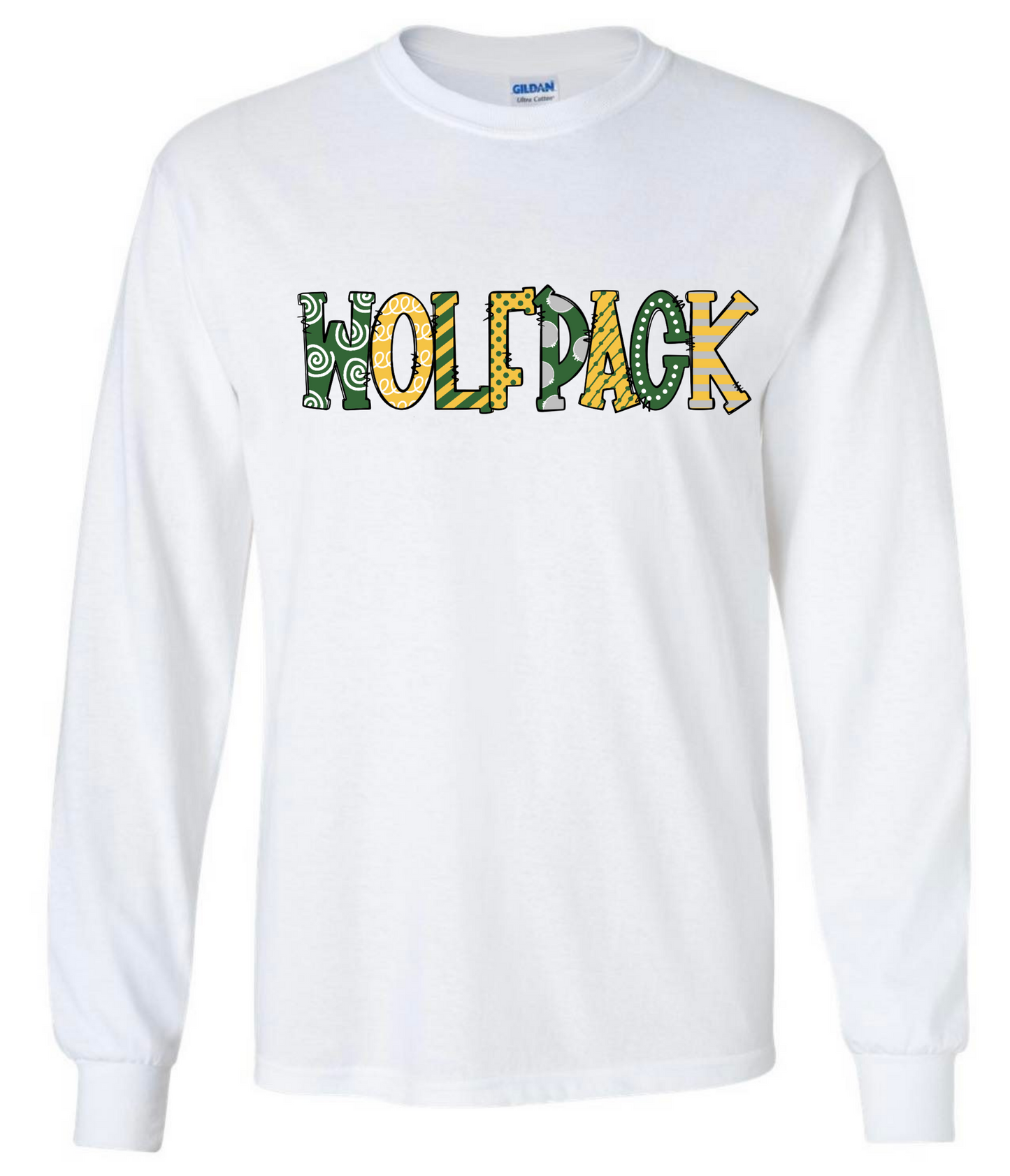 Wolfpack Or Greenbrier White longsleeve Tshirt