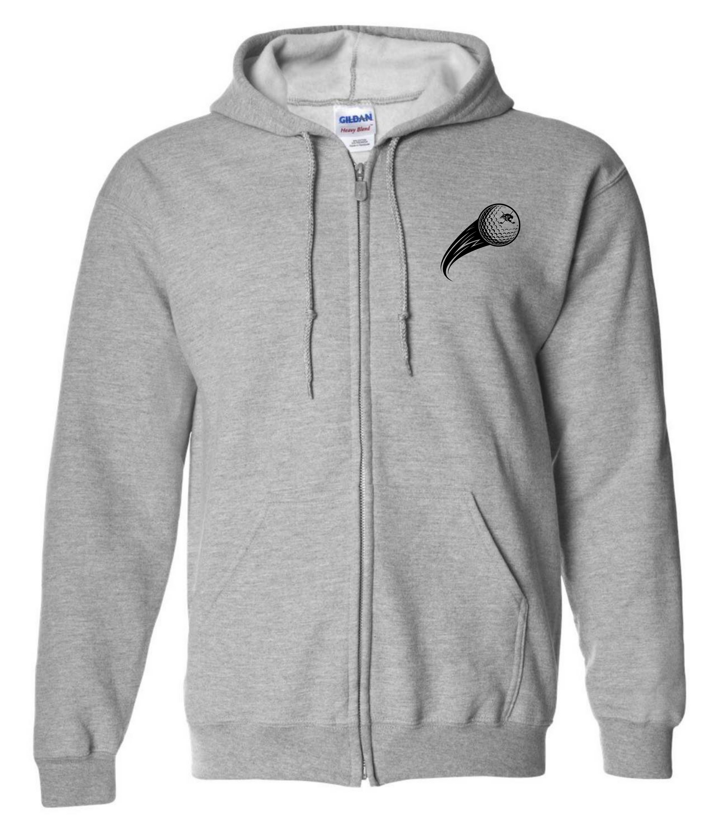 Smyrna Middle Golf Logo Full Zip Hoodie