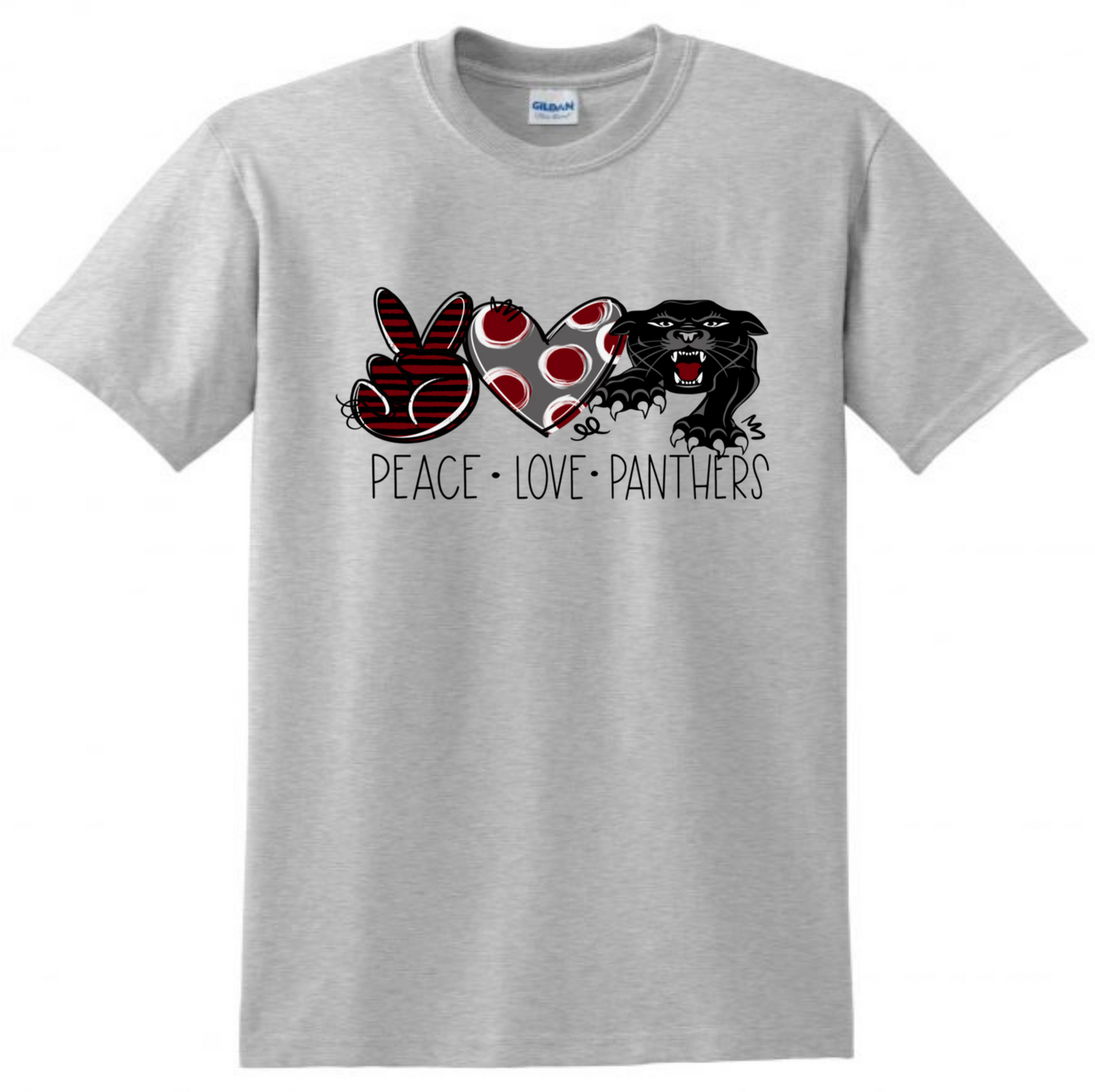 Peace Love Panthers Tshirt