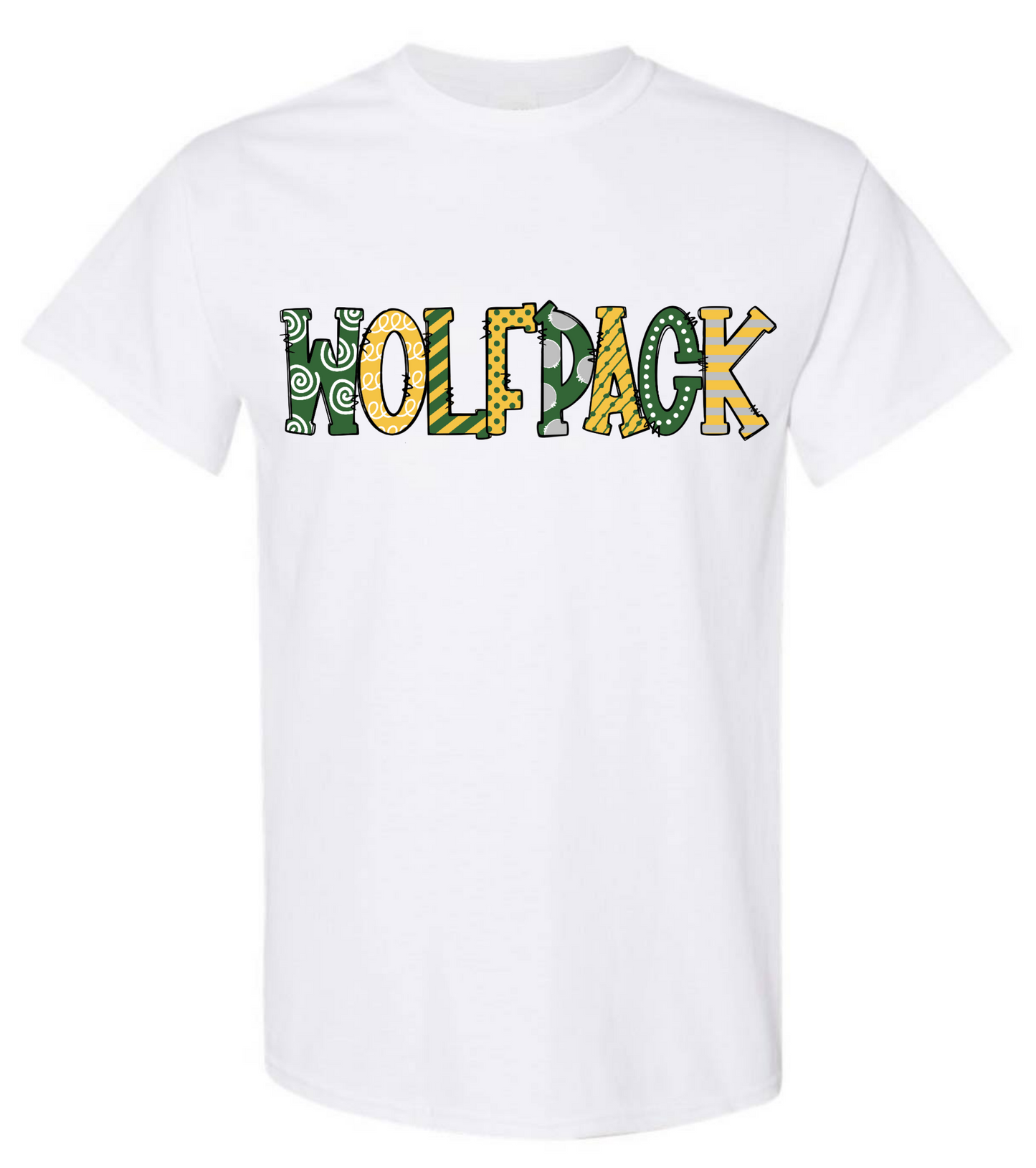 Wolfpack Doodle Design Tshirt