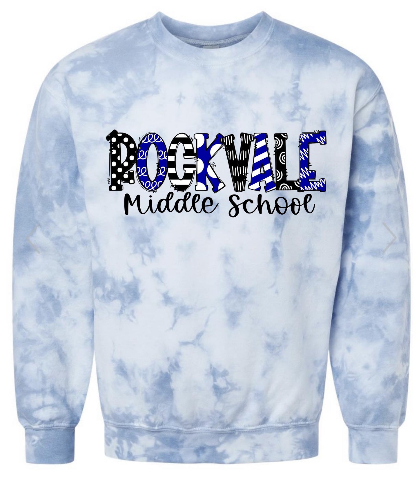 **LIMITED EDITION** Rockvale Middle School Tie Dye Sweatshirt
